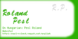 roland pesl business card